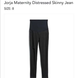 Just Black Distressed Jorja Black Maternity Ripped Jeans size 29